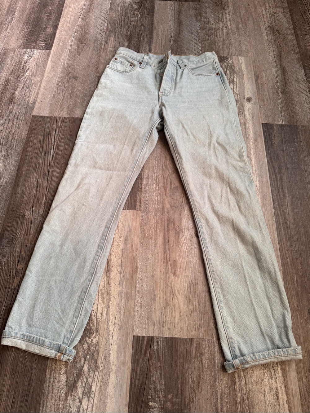 Levi's Light Blue Straight Leg Jeans